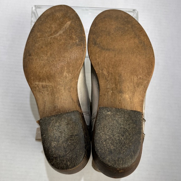 Diesel Booties Womens Leather Western Stacked Heel Distressed Boho - Picture 12 of 16